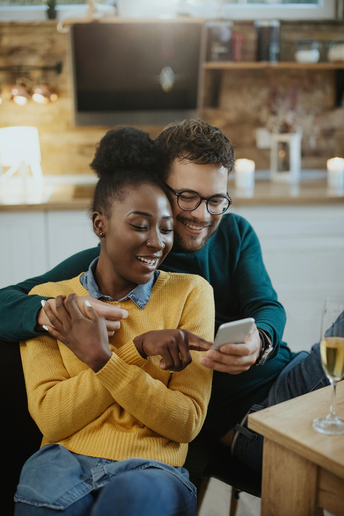 A happy Christian couple